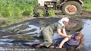 wrestle in the mud